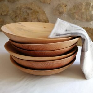 Assiette en bois